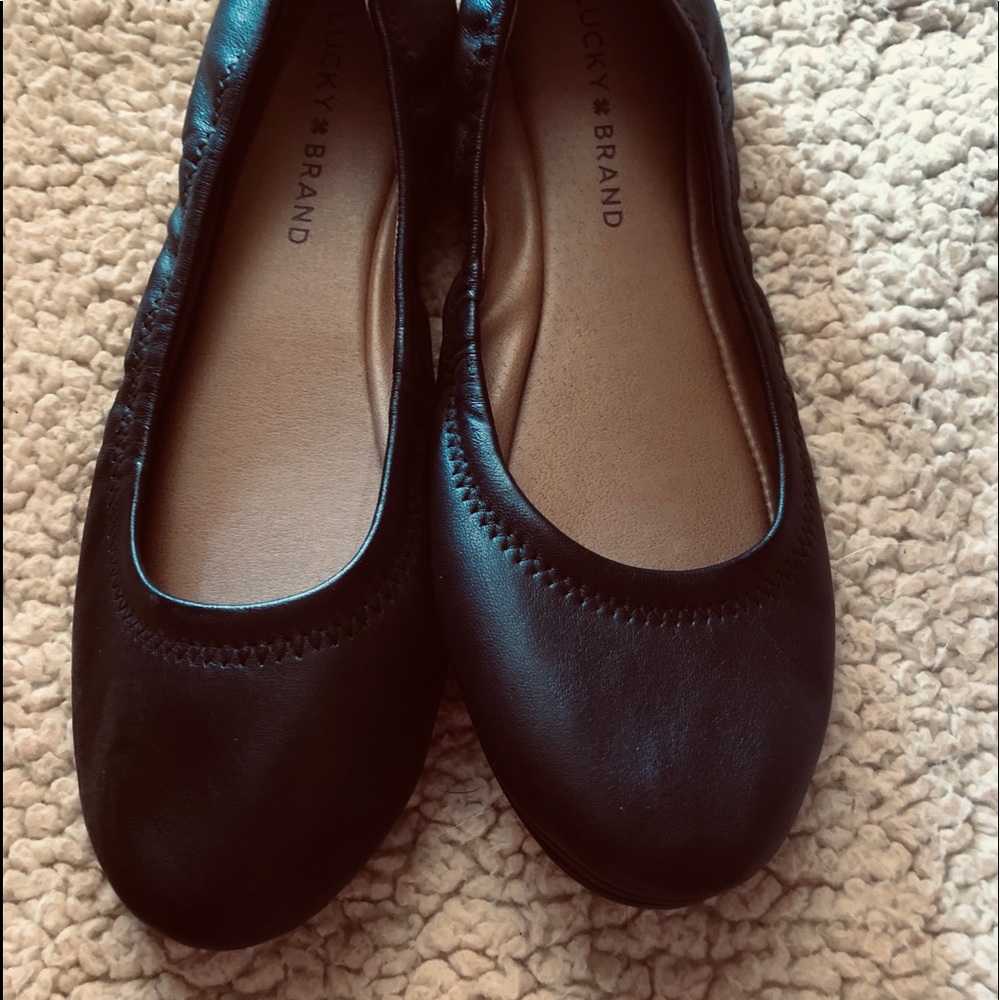 Lucky brand ballet flats - black - size 7.5